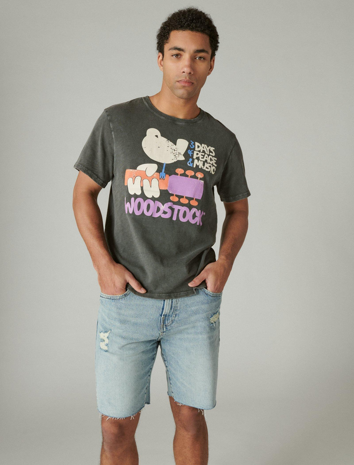 Lucky Brand Woodstock Tee Raven