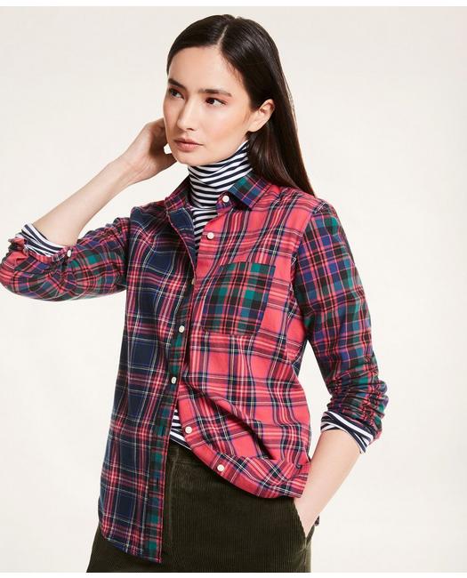 Brooks Brothers Women's Flannel Fun Shirt Multicolor