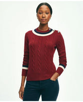 Brooks Brothers Women's Merino Wool Cashmere Tennis Sweater Dark Red