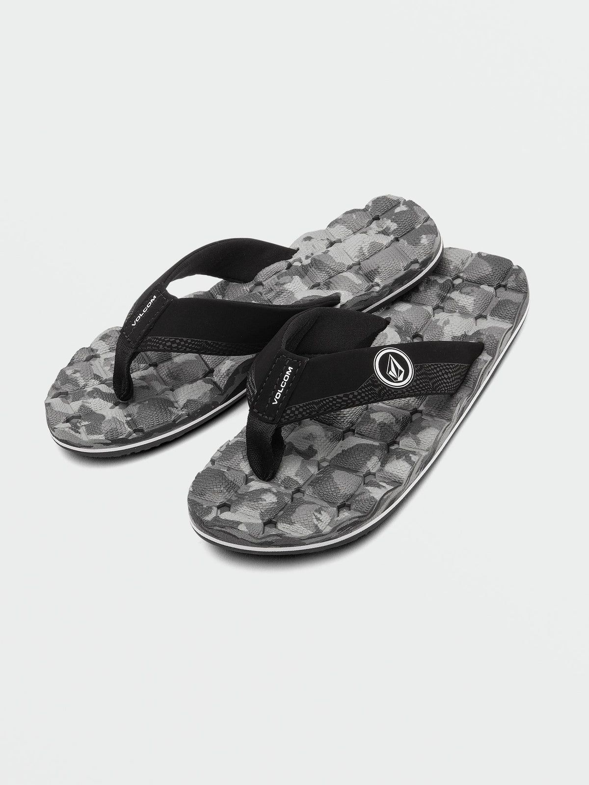 Volcom Recliner Boys Sandals (Age 8-14) Grey Combo