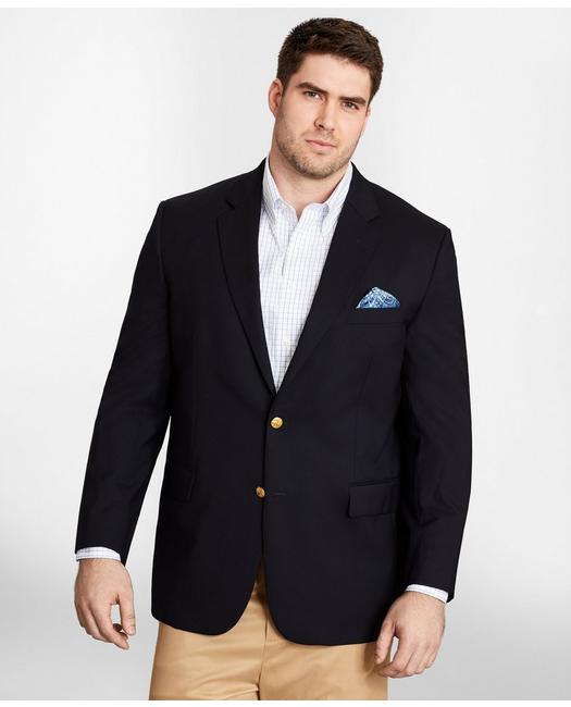 Brooks Brothers Men's Big & Tall Two-Button 1818 Blazer Navy