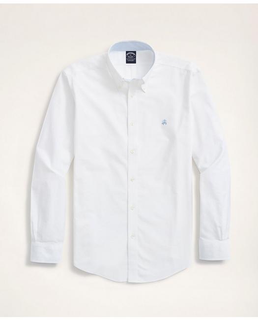 Brooks Brothers Men's Stretch Big & Tall Sport Shirt White