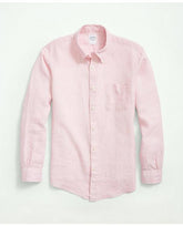 Brooks Brothers Men's Big & Tall Irish Linen Sport Shirt Pink