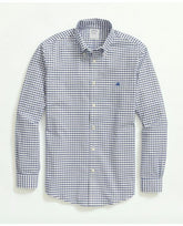 Brooks Brothers Men's Big & Tall Non-Iron Oxford Button-Down Collar Sport Shirt Bright Blue