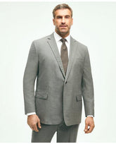 Brooks Brothers Men's Explorer Collection Big & Tall Suit Jacket Light Grey