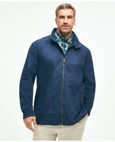 Brooks Brothers Men's Cotton Blend Harrington Jacket Navy