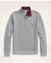 Brooks Brothers Men's Big & Tall Cotton Half-Zip Grey