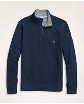 Brooks Brothers Men's Big & Tall Cotton Half-Zip Navy