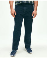 Brooks Brothers Men's Big & Tall Five-Pocket Stretch Corduroy Cotton Pants Navy