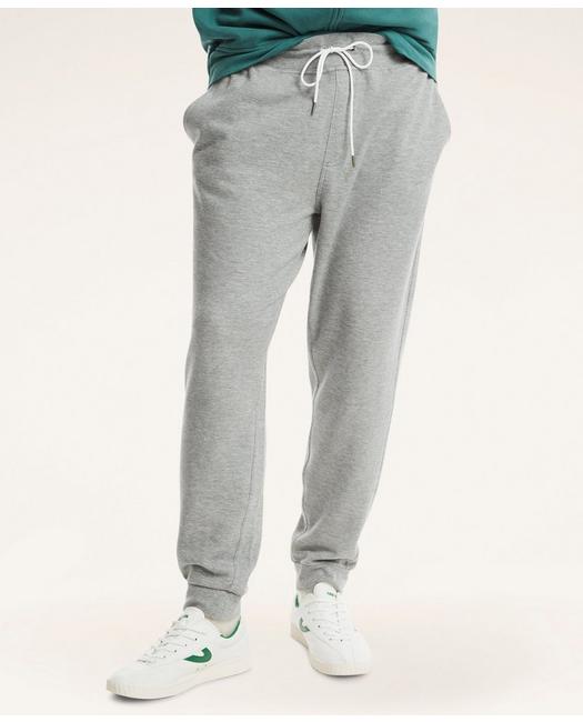 Brooks Brothers Men's Big & Tall Cotton-Blend Sweatpants Mdgy