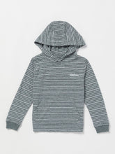 Volcom Static Stone Hood Long Sleeve Shirt (Age 2-7) Navy