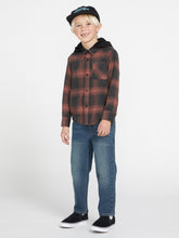 Volcom Neta Stone Hooded Flannel Stealth