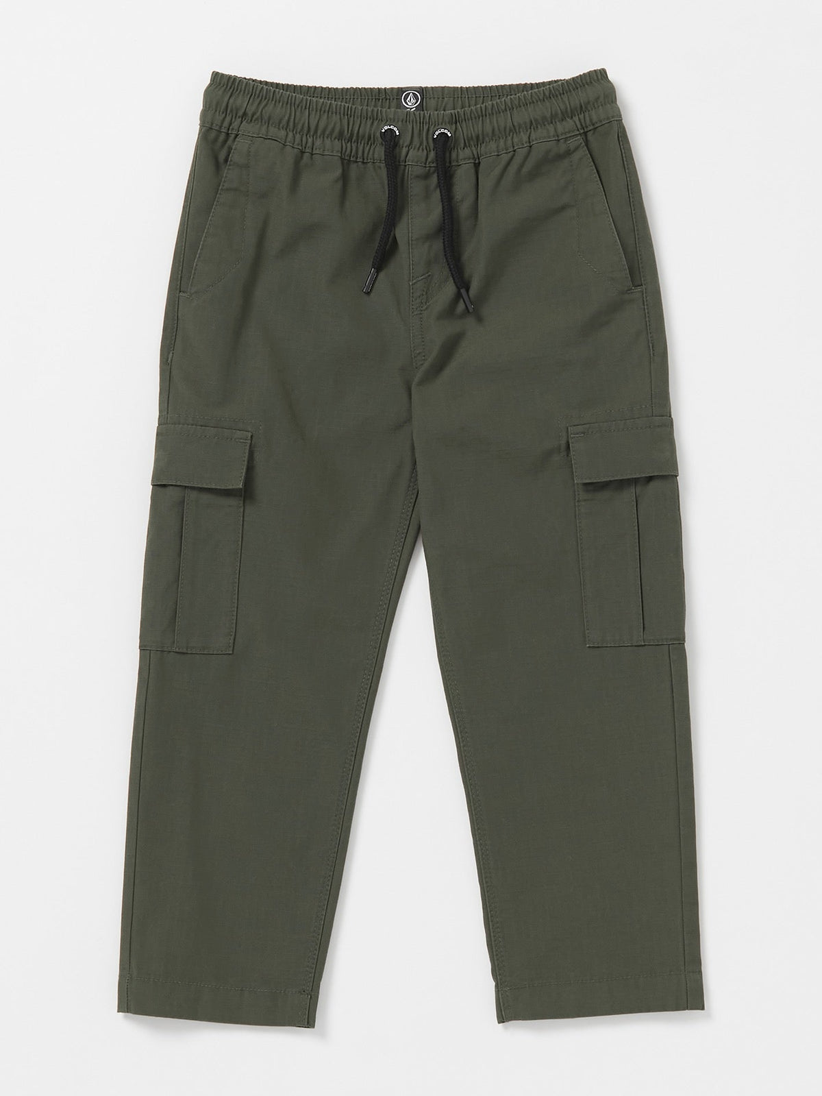 Volcom March Cargo Elastic Waist Boys Pants (Age 2-7) Squadron Green
