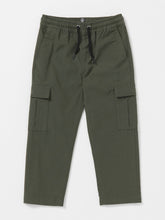 Volcom March Cargo Elastic Waist Boys Pants (Age 2-7) Squadron Green