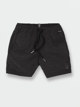 Volcom Understoned Elastic Waist Hybrid Boys Shorts (Age 2-7) Black