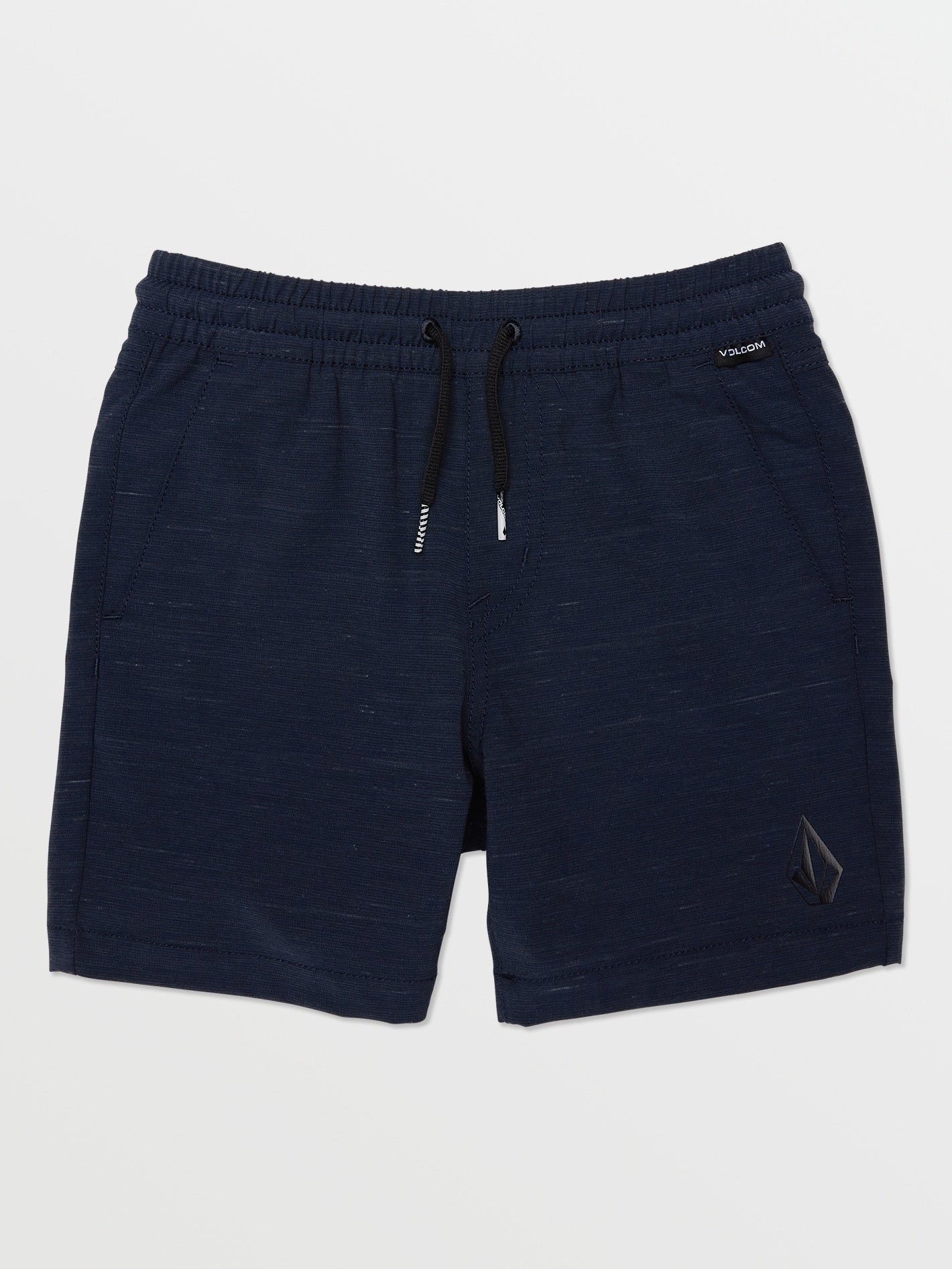 Volcom Understoned Elastic Waist Hybrid Boys Shorts (Age 2-7) Navy