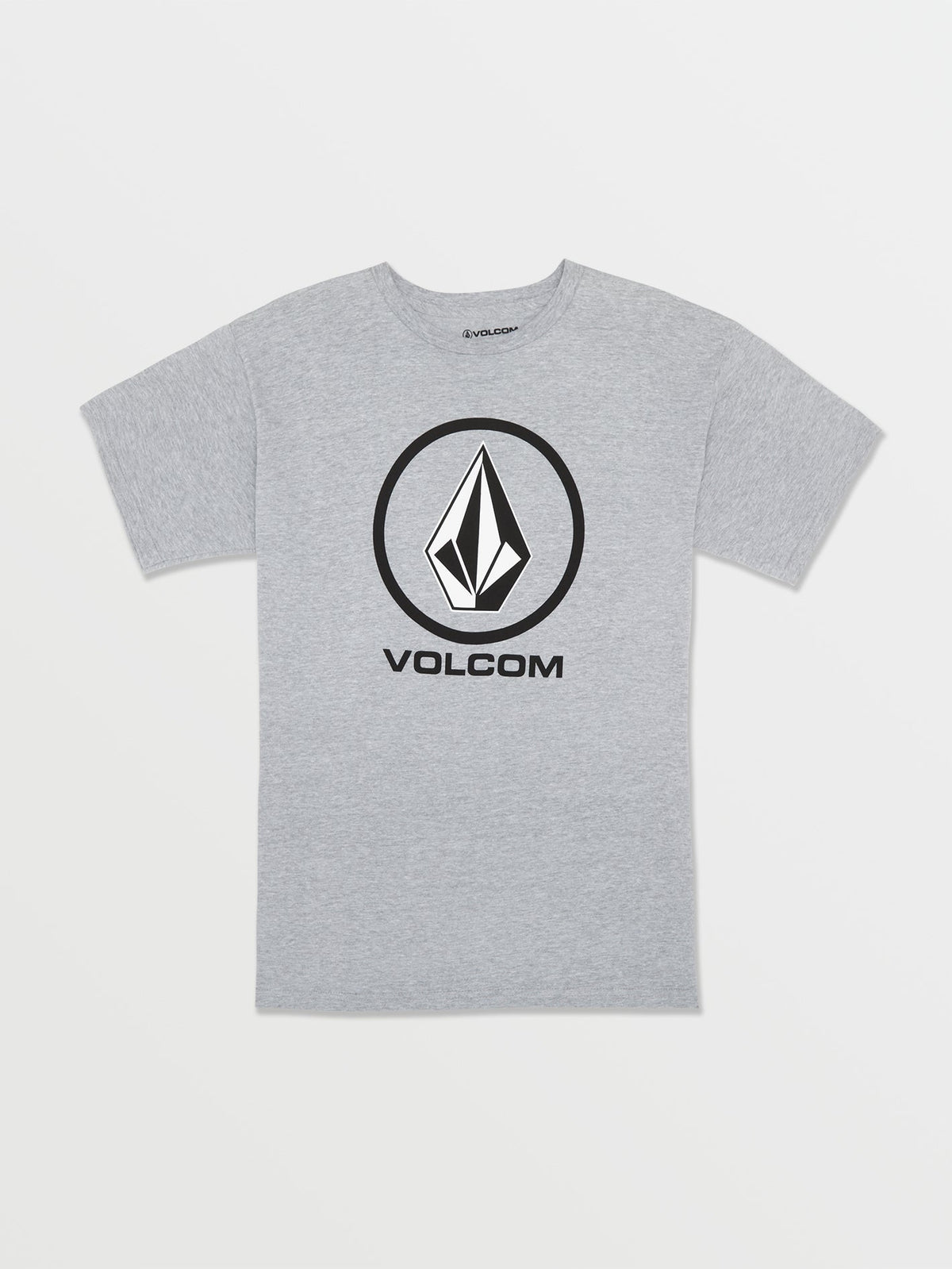 Volcom Crisp Stone Short Sleeve Tee Heather Grey