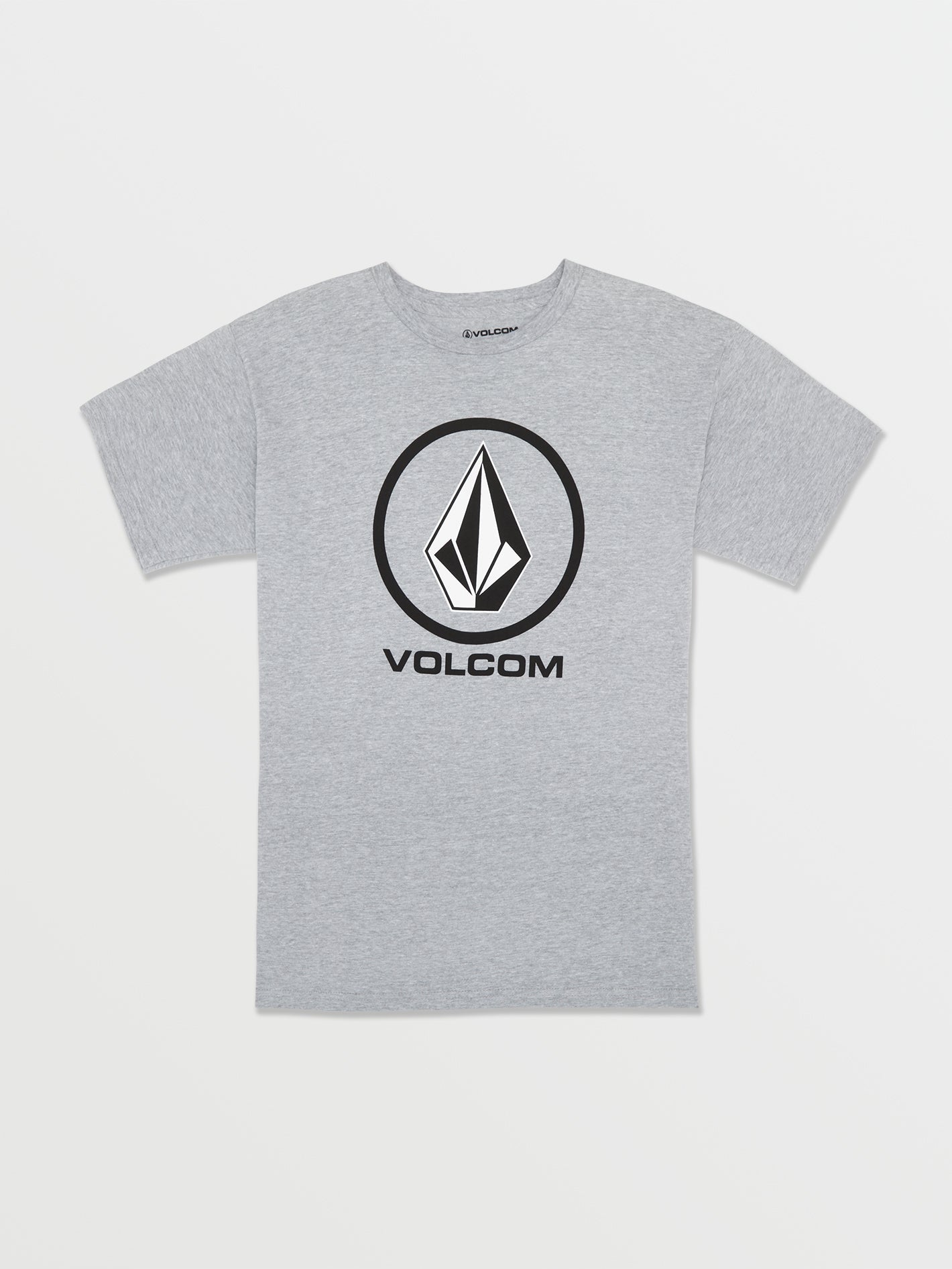 Volcom Crisp Stone Short Sleeve Tee Heather Grey