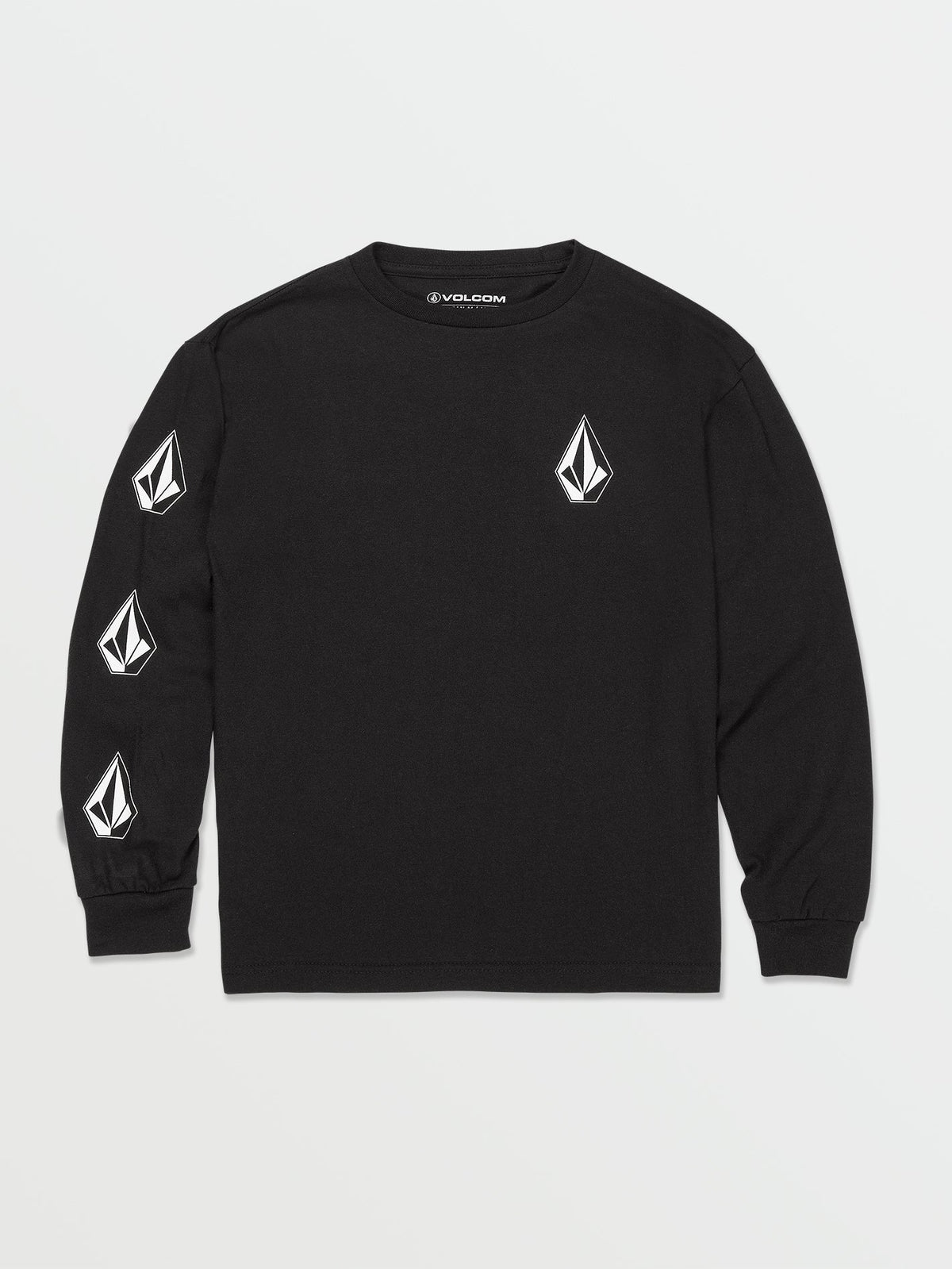 Volcom Iconic Stone Long Sleeve Tee Black