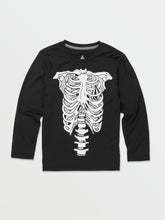 Volcom Skeleton Long Sleeve Boys Rashguard (Age 2-7) Black