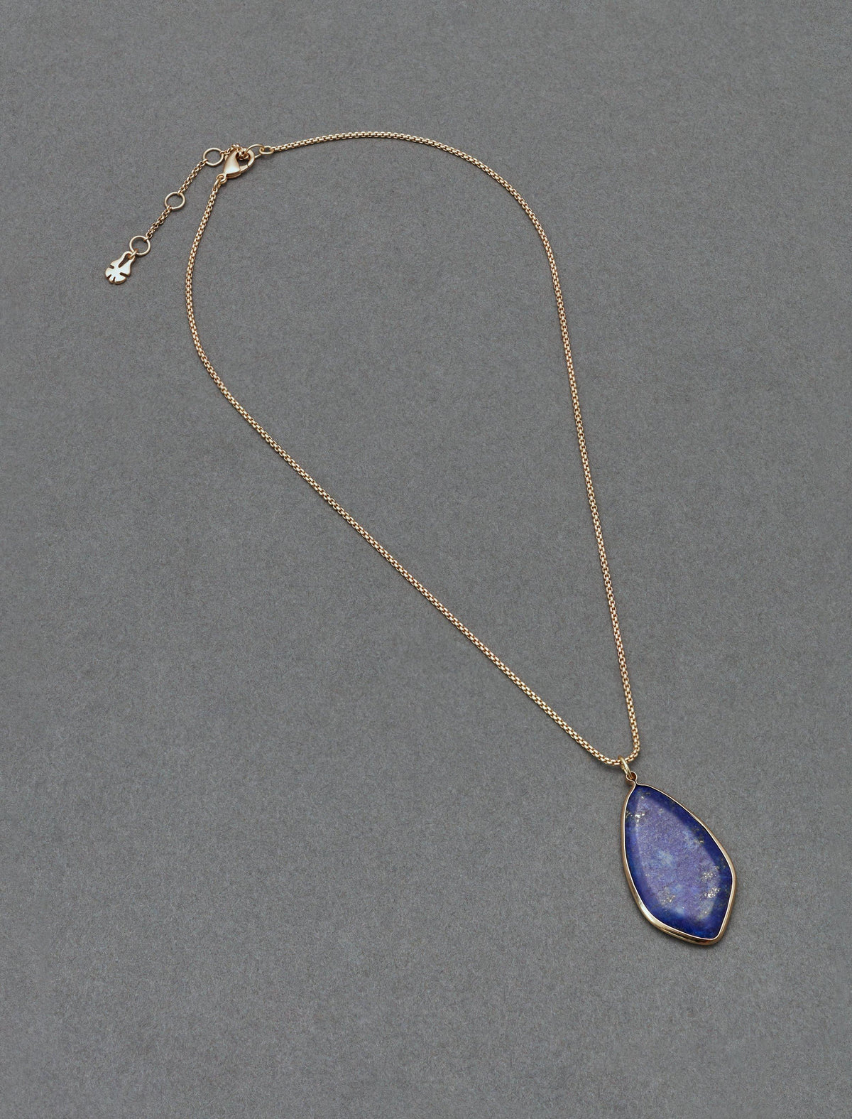 Lucky Brand Blue Stone Pendant - Women's Ladies Accessories Jewelry Necklace Pendants Gold