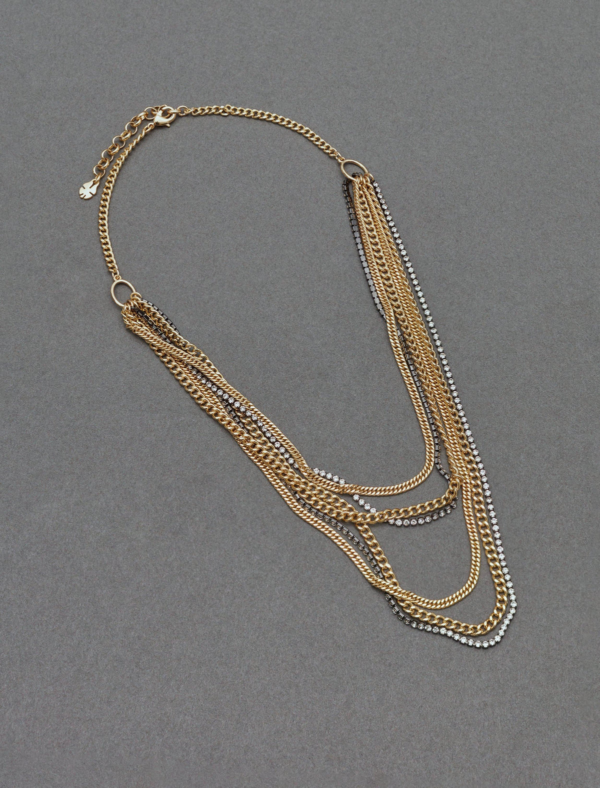 Lucky Brand Fringe Layer Necklace - Women's Ladies Accessories Jewelry Necklace Pendants Two Tone