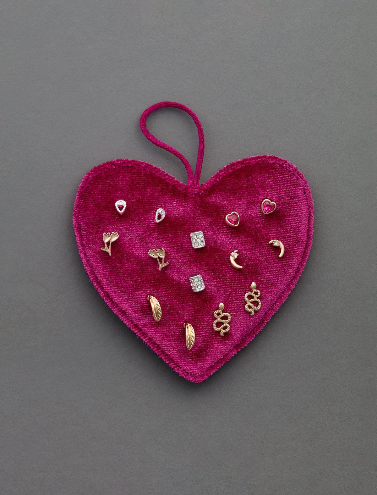 Lucky Brand Heart Earring Gift Set - Women's Ladies Accessories Jewelry Earrings Two Tone