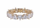 Judith Leiber Couture Small Heart Gem Eternity Band 7