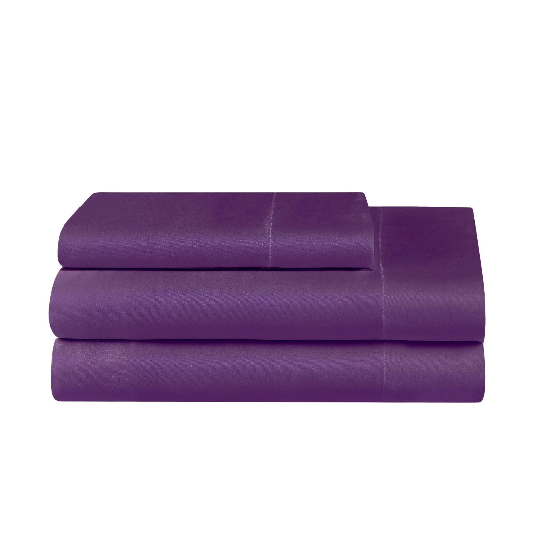 Juicy Couture Solid Satin Sheet Set Violet