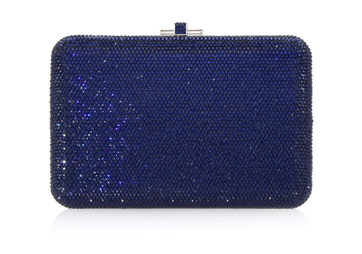 Judith Leiber Couture Judith Leiber Slim Slide Blue Clutch Navy