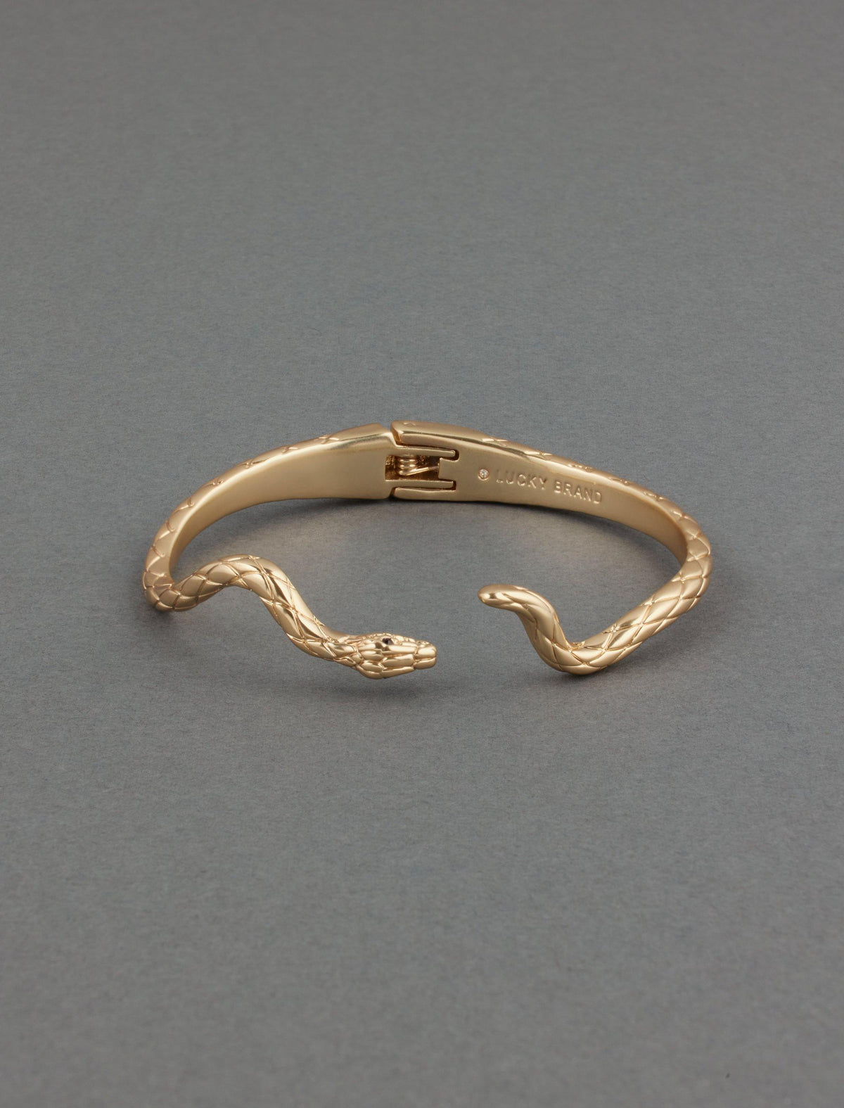 Lucky Brand Snake Hinge Cuff - Women's Ladies Accessories Jewelry Bracelets Gold