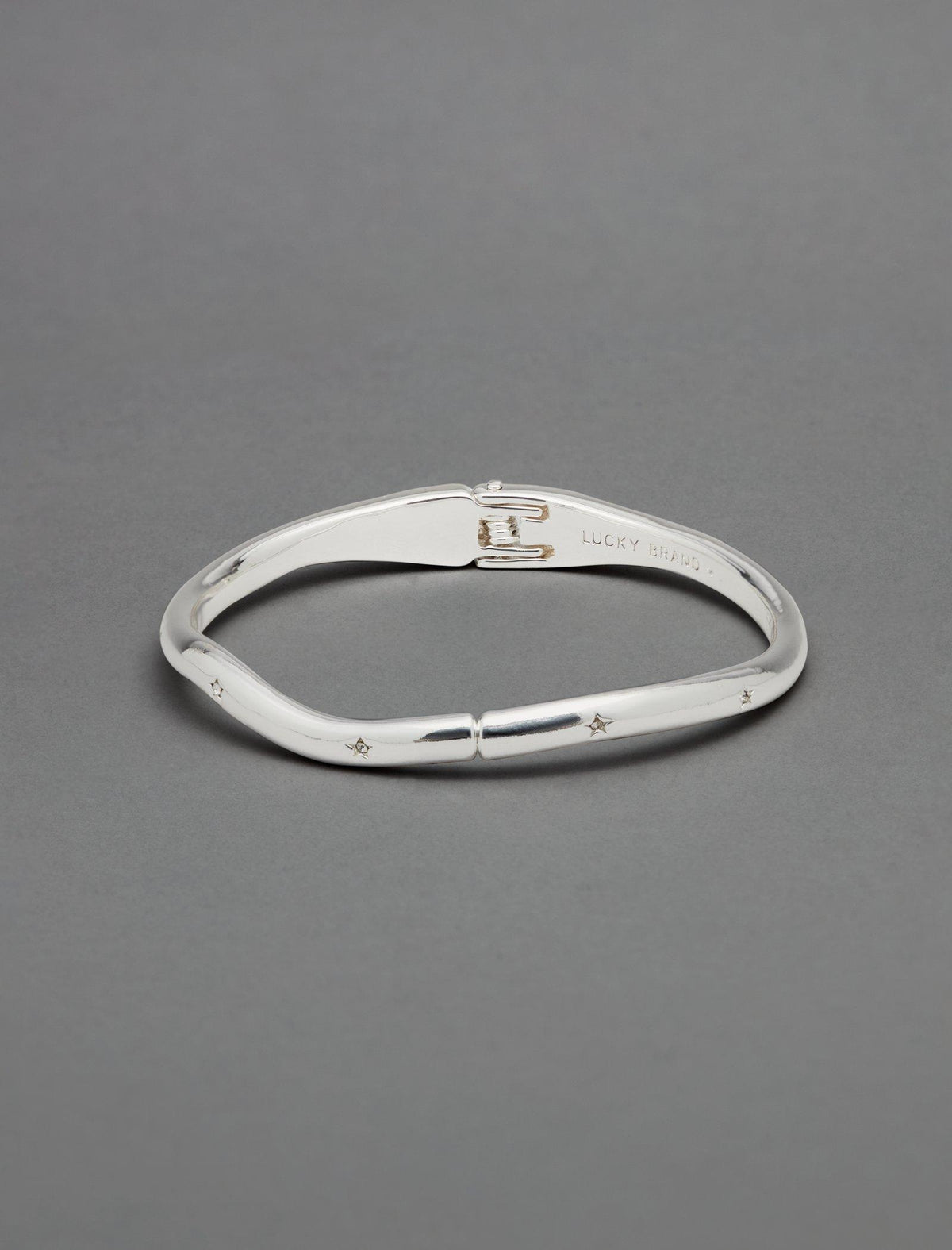 Lucky Brand Star Bangle Bracelet - Women's Ladies Accessories Jewelry Bracelets Silver