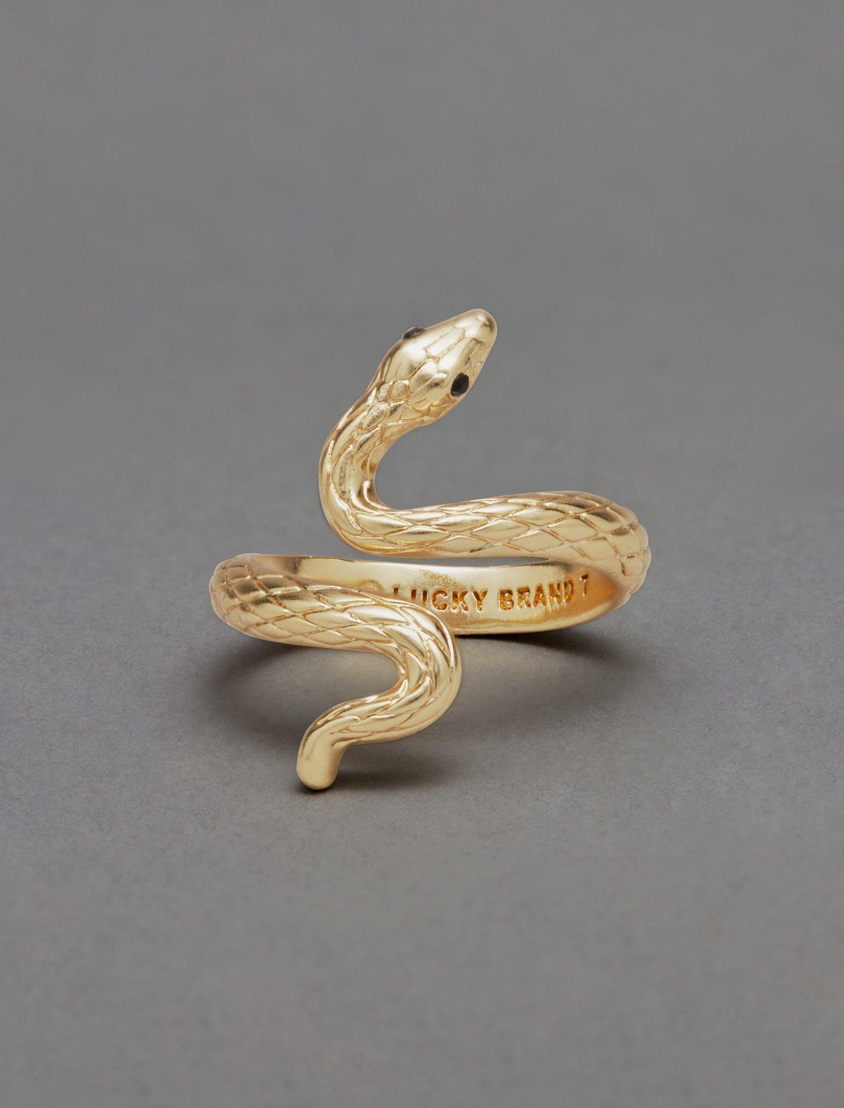Lucky Brand Wrap Around Snake Ring Gold