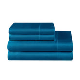 Juicy Couture Solid Satin Sheet Set Capri Blue